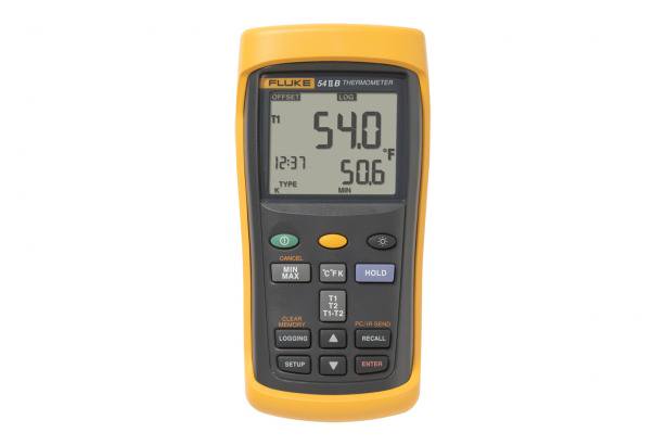Fluke 54 II B Dual Input Digital Thermometer with Data Logging